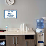 Classic Framed Plus Please Dispose Of Feminine Products In Appropriate Containers Door or Wall Sign | Bathroom Signs