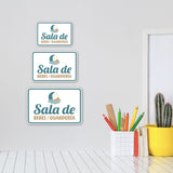 Classic Framed Plus Sala de Bebés / Guardería — Church Nursery Door or Wall Sign | Spanish - Church Room & Area Signs