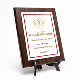 Church and Religion Theme Customizable Award Plaque | Recognition of Achievement and Service Personalizable Plaques