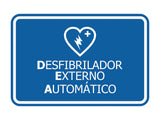 Signs ByLITA Classic Framed Desfibrilador Externo Automatico Door or Wall Sign