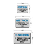 Classic Framed Plus Restroom Is Reserved For Customers Only Door or Wall Sign | Warning Signage