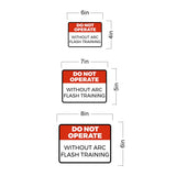 Classic Framed Plus Do Not Operate Without Arc Flash Training Door or Wall Sign | Miscellaneous Warning Signs - Industrial & Construction