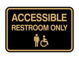 Signs ByLITA Classic Framed Accessible Restroom Wall or Door Sign
