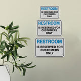 Classic Framed Plus Restroom Is Reserved For Customers Only Door or Wall Sign | Warning Signage