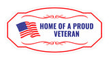Victorian Plus Home of a Proud Veteran Wall or Door Sign| Honor Veterans with Military Signs | US Pride | Businesses and Homes