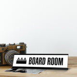 Board room, Group Black Frame, Desk Sign (2x8")