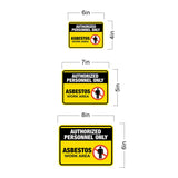 Classic Framed Plus Authorized Personnel Only – Asbestos Work Area Door or Wall Sign | Miscellaneous Warning Signs - Industrial & Construction