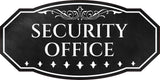 Victorian Plus Security Office Wall or Door Sign | Legal and Courtroom Decoration