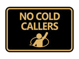 Classic Framed No Cold Callers Wall or Door Sign