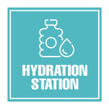 Square Plus Hydration Station Wall or Door Sign | Business & Public Signage