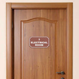 Notched Standard Electrical Room Wall or Door Sign | Facilities and Rooms Sign