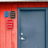 Signs ByLITA Portrait Round No Running, No Diving, No Peeing Door or Wall Sign | Easy Installation | Elegant Design | Pool Safety