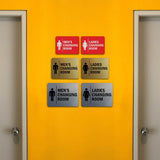Signs ByLITA Classic Framed Men's Changing Room and Ladies Changing Room 1 Set (2 Pieces) Wall or Door Sign