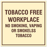 Signs ByLITA Square Tobacco Free Workplace Sign - Easy Installation | Durable Material