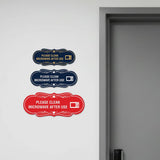 Signs ByLITA Designer Please Clean Microwave After Use Wall or Door Sign