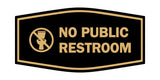 Signs ByLITA Fancy No Public Restroom Toilet Graphic Wall or Door Sign