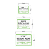 Classic Framed Plus Don’t Throw Away Unused or Expired Medicines Door or Wall Sign | Waste Disposal Etiquette