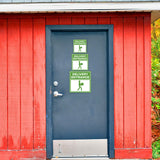 Square Plus Delivery Entrance Wall or Door Sign | Health & Safety Warehouse Business Signage