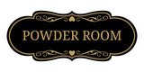 Signs ByLITA Designer Powder Room Wall or Door Sign