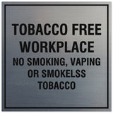 Signs ByLITA Square Tobacco Free Workplace Sign - Easy Installation | Durable Material