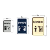 Signs ByLITA Portrait Round Showers (Multiple) Wall or Door Sign