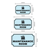Notched Standard Maintenance Room Wall or Door Sign | Facilities and Rooms Sign