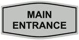 Signs ByLITA Fancy Main Entrance Sign - LEGIBLE Lettering | Durable ABS Plastic | Vibrant Colors | Powerful Foam Tape