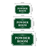 Notched Standard Restroom & Hygiene Wall or Door Sign