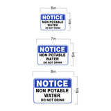 Classic Framed Plus Notice Non Potable Water Do Not Drink Door or Wall Sign | Warning Signage