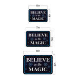 Classic Framed Plus Believe In The Magic Door or Wall Sign | Home & Garden Decor