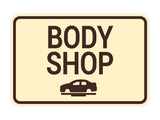 Signs ByLITA Classic Framed Body Shop Wall or Door Sign