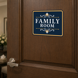Classic Framed Plus Family Room — Wall or Door Sign | Funeral and Memorial Services - Room & Area - Sign