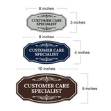 Signs ByLITA Victorian Customer Care Specialist Graphic Wall or Door Sign