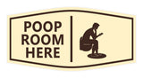 Signs ByLITA Fancy Poop Room Here Wall or Door Sign
