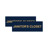 Basic Janitor's Closet Door/Wall Sign (Multipack)