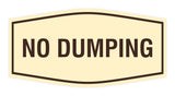 Signs ByLITA Fancy No Dumping Sign - Take Trash Away | Durable Material | Easy Installation Wall or Door Sign