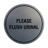 Circle Public Restrooms Wall or Door Sign