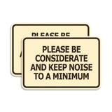 Signs ByLITA Classic Framed, Please Be Considerate and Keep Noise to a Minimum Wall or Door Sign (Multipacks)