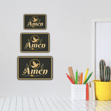 Classic Framed Plus Amén — Statement/Decor Door or Wall Sign | Spanish - Inspirational & Scripture Signs