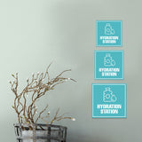 Square Plus Hydration Station Wall or Door Sign | Business & Public Signage