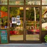 Portrait Round Plus Do Not Slam Door Wall or Door Sign | Warning Signage