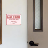 Classic Framed Plus Masks Required for Everyone’s Safety Door or Wall Sign | Medical Facility Greeting & Reception