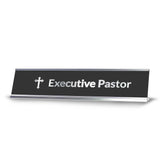 Church Office Staff Role Desk Signs 2 x 10" Plastic Desk Sign