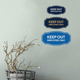 Signs ByLITA Victorian Keep Out Employees Only Business Wall or Door Sign