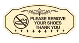 Victorian Please Remove Your Shoes Thank You (Sneaker) Wall or Door Sign