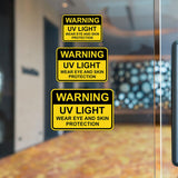 Classic Framed Plus Warning: UV Light – Wear Eye and Skin Protection Door or Wall Sign | Miscellaneous Warning Signs - Industrial & Construction