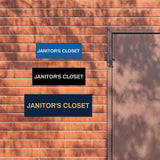 Basic Janitor's Closet Door/Wall Sign (Multipack)
