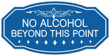 Signs ByLITA Victorian No Alcohol Beyond This Point Wall or Door Sign - Easy Installation | Durable Wall or Door