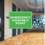 Classic Framed Plus Emergency Assembly Point Door or Wall Sign | Health and Safety Workplace Warning