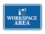 Signs ByLITA Classic Framed Workspace Area Wall or Door Sign